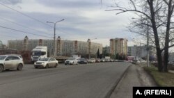 Новокузнецк, 2023 год, пробка в сторону центра