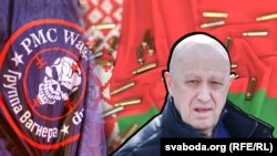 Кіраўнік ПВК «Вагнэр» Яўгеній Прыгожын. Каляж 