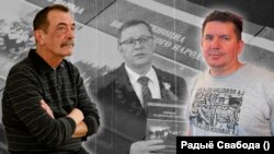 Сяргей Дубавец, Андрэй Швед і Аляксей Ластоўскі. Каляж