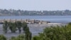 Ukraine - A view shows the Nova Kakhovka dam that was breached in the course of Russia-Ukraine conflict