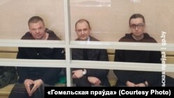 Музыкі гурту Tor Band на лаве падсудных у гомельскім судзе. 31 кастрычніка 2023 году