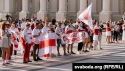 Акцыя салідарнасьці беларусаў Літвы на чацьвёртую гадавіну выбараў, Вільня, 9 жніўня 2024