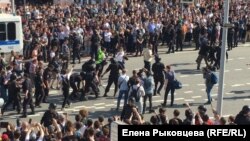 Москва, Пушкинская площадь 5 мая 2018