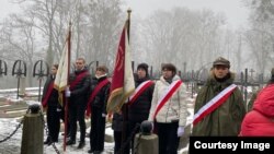 Акцыя з нагоды 160-годзьдзя паўстаньня Кастуся Каліноўскага. Львоў, 22 студзеня 2023 году