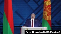 Выступ Аляксандра Лукашэнкі са штогадовым пасланьнем, Менск, 28 студзеня 2022 г.