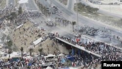 Manamada etirazçılarla polis arasında qarşıdurma, 13 mart 2011