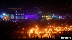 Фестиваль Burning Man в Неваде в 2017 году, архивное фото