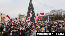 Акцыя пратэсту супраць інтэграцыі з Расеяй, ілюстратыўнае фота