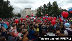 Акция против пенсионной реформы, Красноярск, 9 сентября 2018 года 