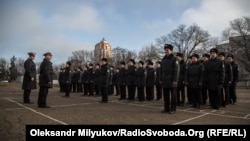 Построение воспитанников Военно-морского лицея