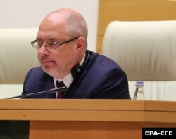 Сергей Гаврилов в кресле спикера грузинского Парламента