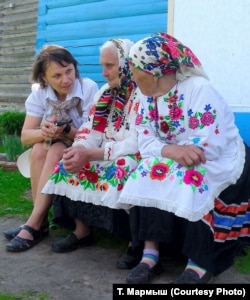 Тацяна Валодзіна ў экспэдыцыі. Здымак Т. Мармыш