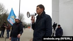 Зьміцер Бандарчук — арганізатар мітынгу