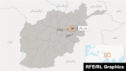 Afghanistan -- Central Afghanistan province Parwan full map نقشه پروان graphic, 26 October 2016