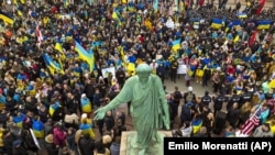 Проукраинский митинг в Одессе, 20 февраля 2022 года