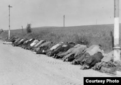 Растрелянные судетские немцы, Чехословакия 1945 год