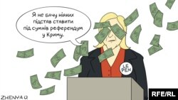 Политическая карикатура Евгении Олейник