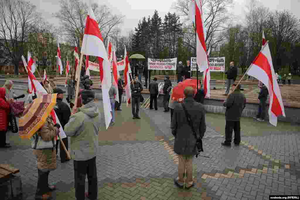 Мітынг каля Кіеўскага скверу