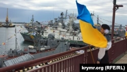 Во время празднования Дня военно-морских сил Украины. Одесса, 2 июля 2017 года