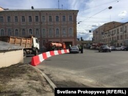 Дороги, перекрытые в Нижнем Новгороде перед футбольным матчем