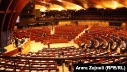 Avropa Şurası parlament Assambleyasının iclas zalı.