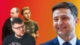 Павал Белавус, Антон Матолька, Эдуард Палчыс і Ўладзімер Зяленскі. Калаж. 