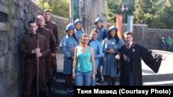 Фота з прыватнага архіву Тані Макаед. Са сцэнару фільма пра Гары Потэра на Universal Pictures.