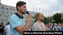 Сяргей мадэруе сустрэчу на плошчы Леніна ў Горадні