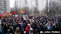 Митинг в Теплом Стане 14 февраля