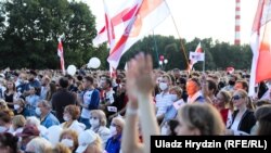 Мітынг Сьвятланы Ціханоўскай у Менску 30 ліпеня. ФОТАГАЛЕРЭЯ