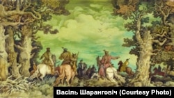 Ілюстрацыя Васіля Шаранговіча да паэмы Адама Міцкевіча «Пан Тадэвуш»