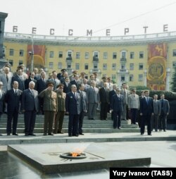 Леанід Брэжнеў у Менску на плошчы Перамогі, 1978 год