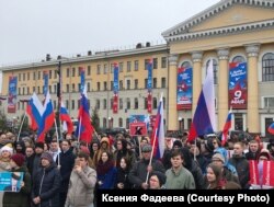 Несанкционированная акция протеста "Он нам не царь" в центре Томска 5 мая 2018 года