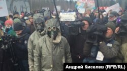 Митинг против работы полигона "Ядрово", Волоколамск, 10 марта 2018 года