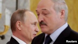 Александр Лукашенко и Владимир Путин