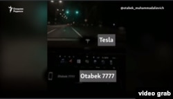 Отабек Умаров автопаркида Tesla машинаси ҳам борлиги тунги пойга видеоси ортидан жамоатчиликка маълум бўлганди.