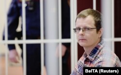 Арцём Сарокін падчас суду 19 лютага