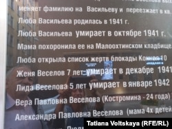 В списке детей дома, умерших от голода, Любочка - первая