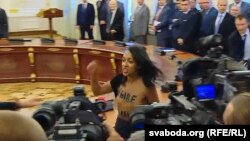 Актывістка Femen Анжаліна Дыяш